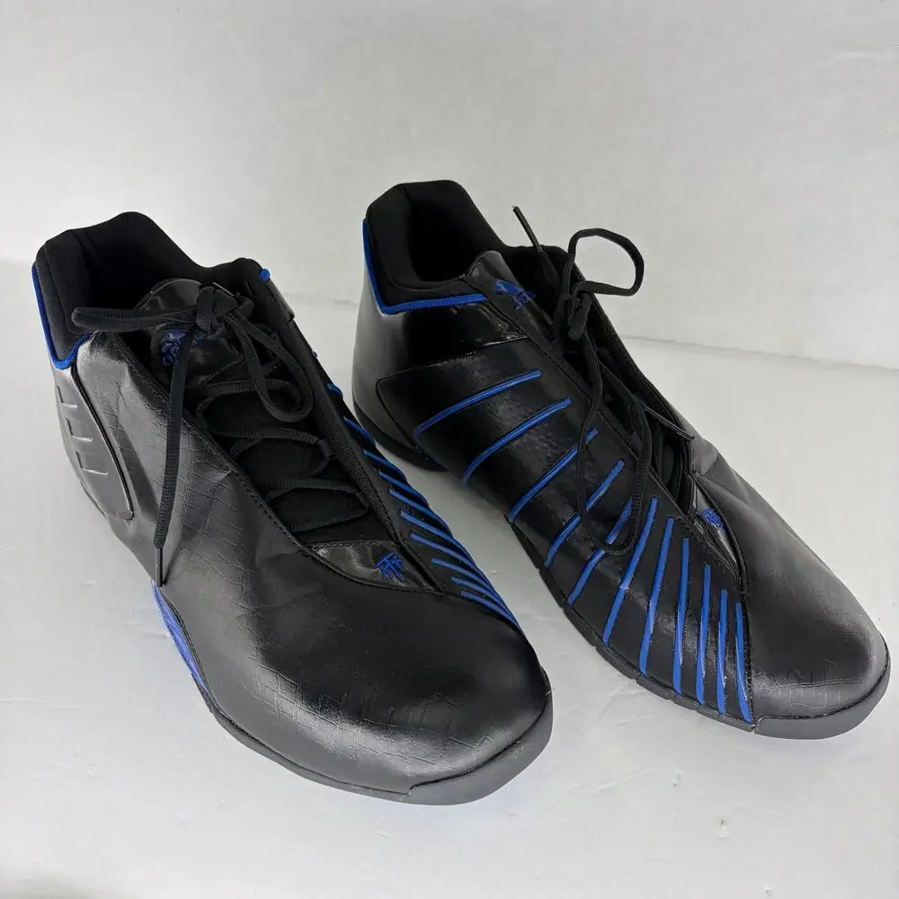 Adidas T-Mac 3 Restomod Black Royal Blue Sz 17 🏀